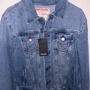 True Religion Blue Denim Jacket NWT